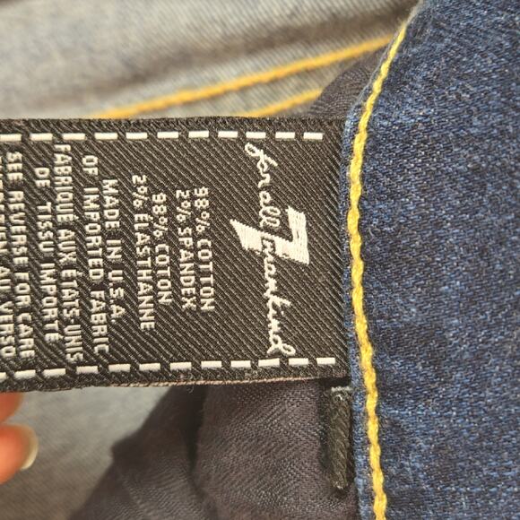 7 for all mankind women's Josefina women's skinny boyfriend jeans - Picture 6 of 9